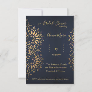 Vintage Gatsby thème Bridal Shower Invitation