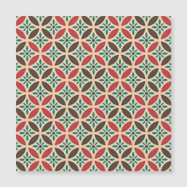 Vintage géométrique, abstrait motif transparent. (Devant)