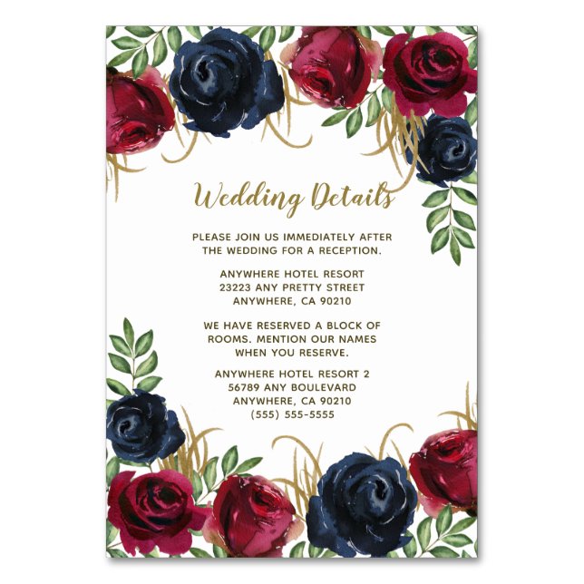 Vintage Gold Blush Pink Mariage Insertion Cartes (Par défaut)