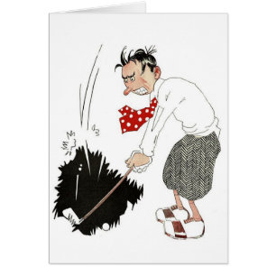 Vintage Golf Sports Humour, Funny Silly Golfer