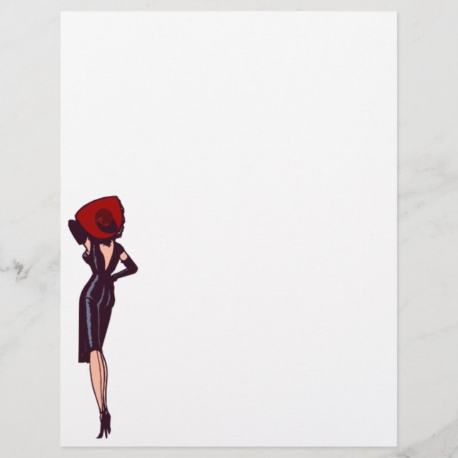 Vintage Gorgeous Glamor Girl Retro Pinup (Devant)