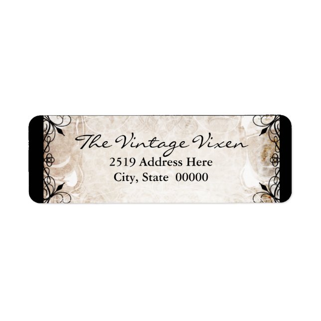 Vintage gothique Étiquette de l'orfèvrerie et des  (Devant)