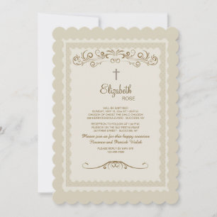 Vintage Grace Invitation religieuse