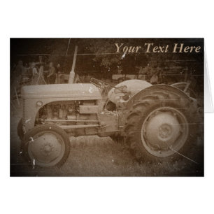 Vintage Gray massey fergison tracteur photo sepia