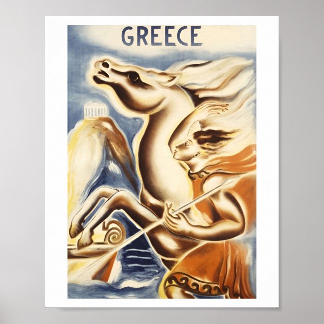 Vintage Grèce Travel Classic Affiches (Devant)