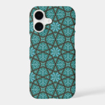 Vintage gris arabe égyptien Motif géométrique
