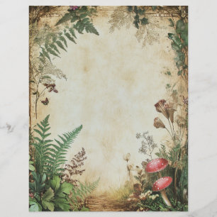Vintage Grungy Botanical Scrapbook Junk Journal
