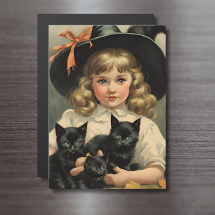 vintage Halloween cutie no3 - carte magnétique