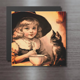 vintage Halloween cutie no4 -carte magnétique