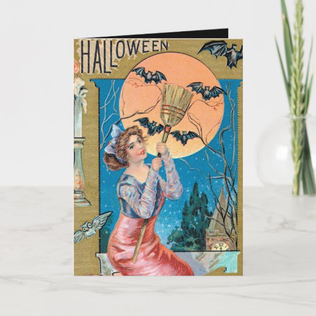 Vintage Halloween Holiday ajouter la carte de mess (Devant)