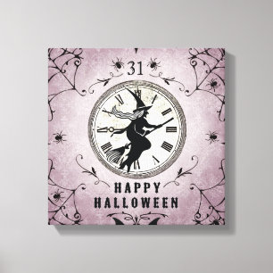 Vintage Halloween silhouette étirée toile