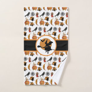 Vintage Halloween sorcière salle de bain invité