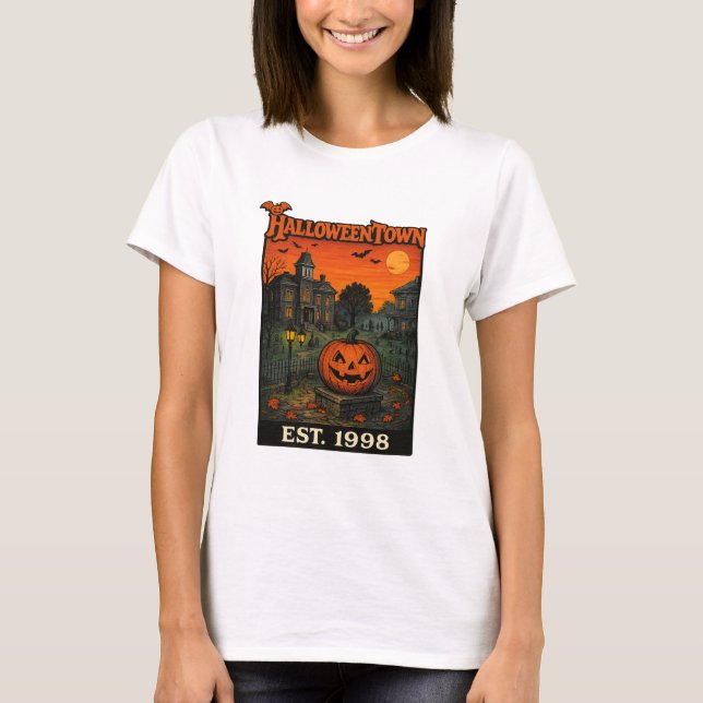 Vintage Halloweentown Retro Pumpkin T-Shirt | Spoo (Devant)