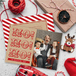 Vintage HO HO HO Fun Holiday Christmas Carte photo<br><div class="desc">Conçu par fat*fa*tin. Facile à customiser avec votre propre texte, photo ou image. Pour des demandes personnalisées, veuillez contacter fat*fa*tin directement. Des frais personnalisés s'appliquent. Conçu par fat*fa*tin. Facile à customiser avec votre propre texte, photo ou image. Pour des demandes personnalisées, veuillez contacter fat*fa*tin directement. Des frais personnalisés s'appliquent. www.zazzle.com/fat_fa_tin...</div>