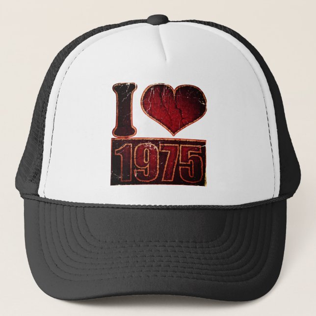 Vintage I coeur 1975 Casquette (Devant)