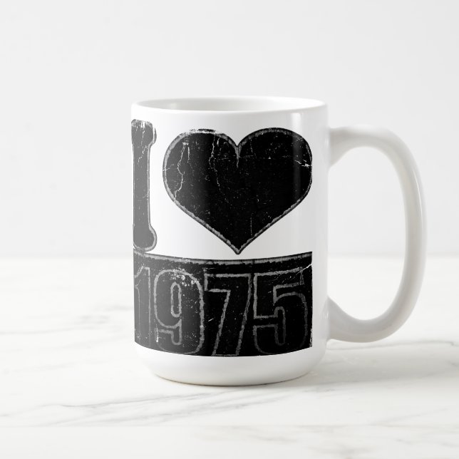 Vintage I heart 1975 - Mug (Droite)