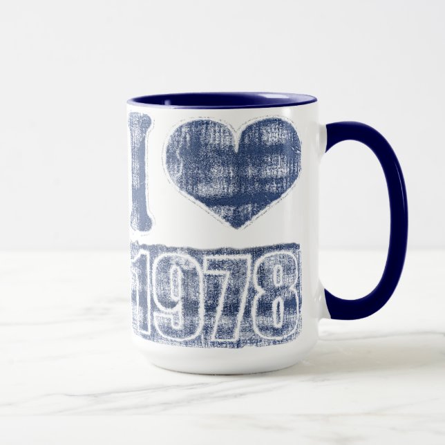 Vintage I love 1978 - Mug (Droite)
