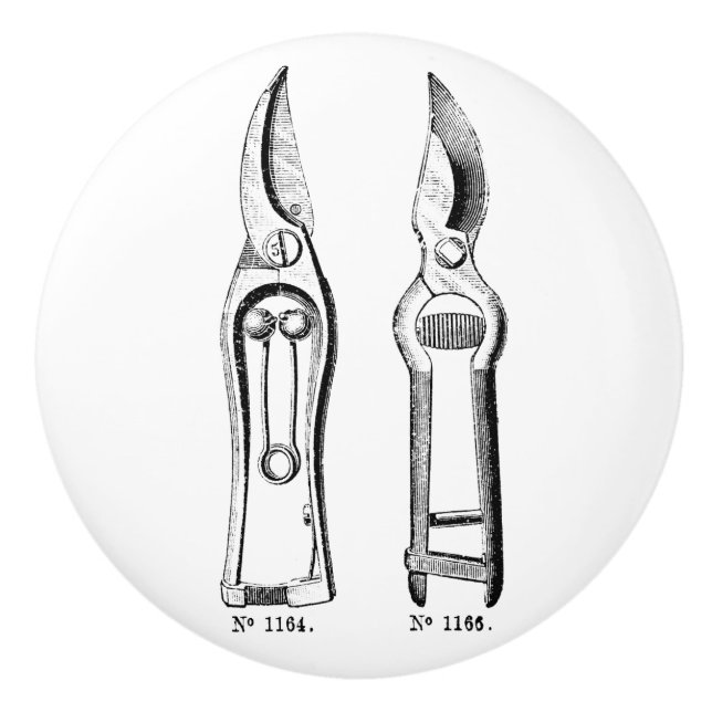 VINTAGE ILLUSTRATION, bouton Pruners (Devant)