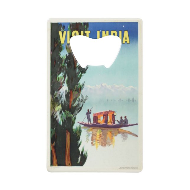 Vintage India Travel Poster ouvre-bouteille person (Devant)