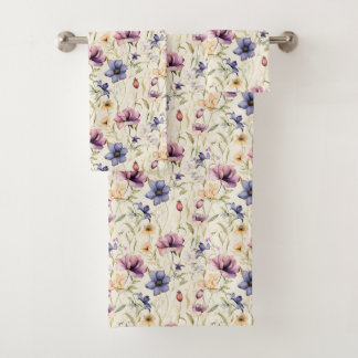 Vintage Iris Flowers Motif