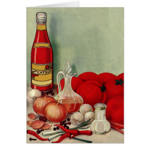 Vintage Italien Alimentation Tomate Onions Poivron