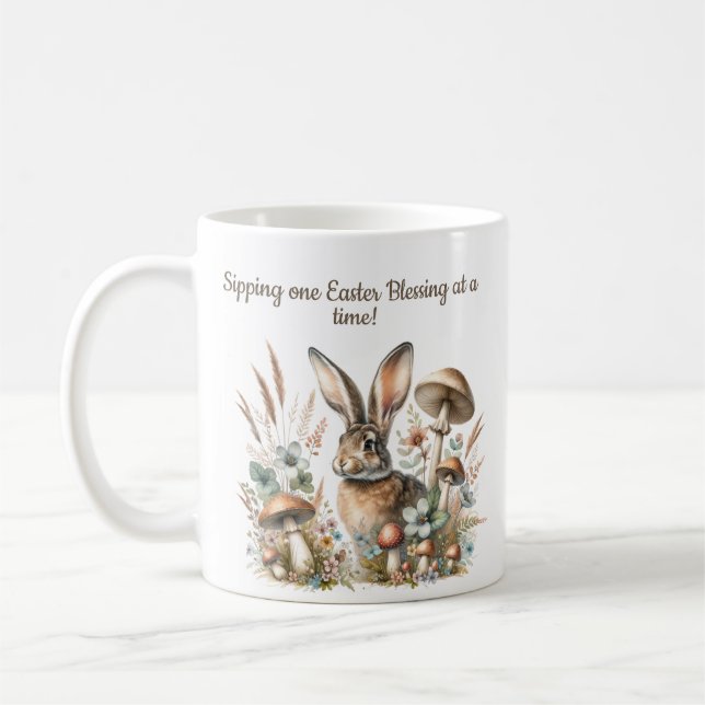 Vintage Jack Rabbit Spring Café Mug (Gauche)