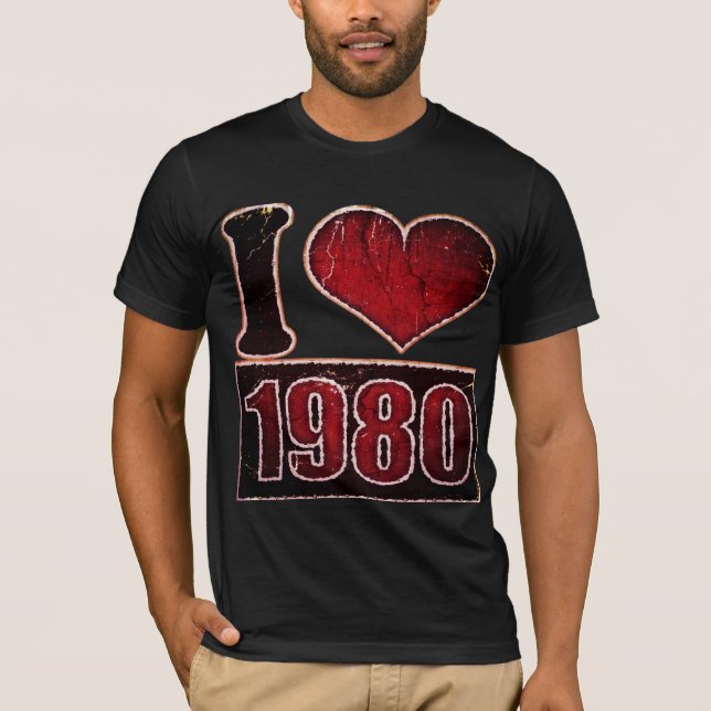 Vintage J'aime T-shirt 1980 (Devant)