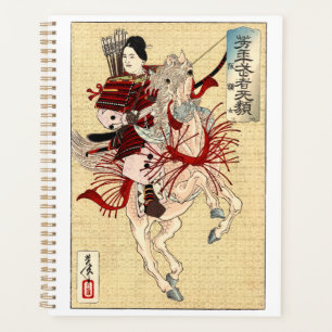 Vintage japonais Ukiyo-e Art La guerrière féminine
