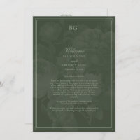 Vintage Jardin Botanique Mariage Itinéraire