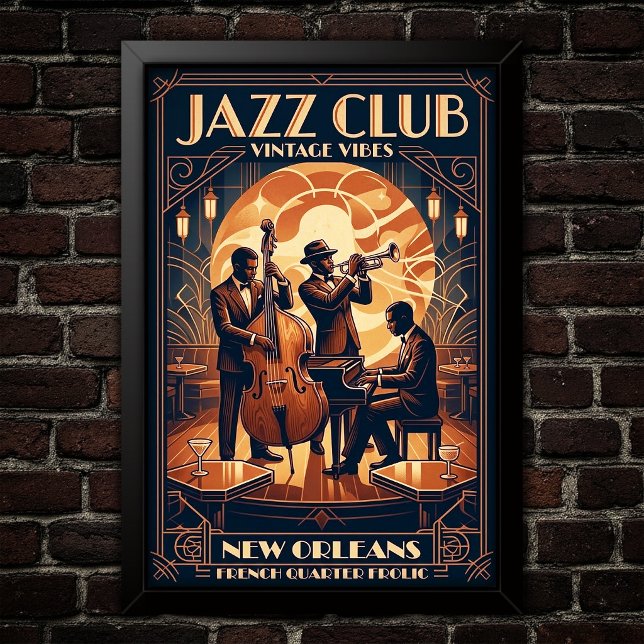 Vintage Jazz 1930s Art Poster (Créateur téléchargé)