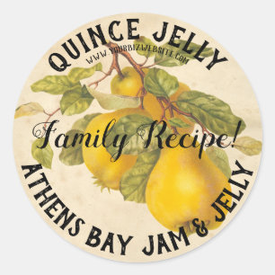 Vintage Jelly de coing Produit Étiquette