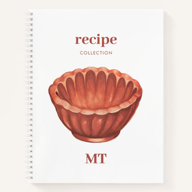 Vintage Jelly Mold Recette livre de cuisine Monogr (Devant)