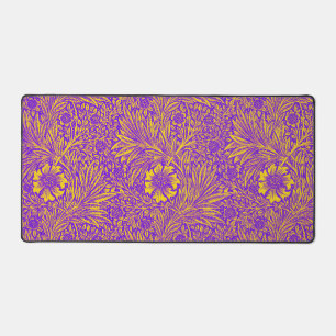 Vintage joli motif fleuri jaune violet