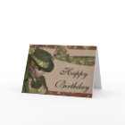 Vintage jolie femme joyeuse carte d'anniversaire 3