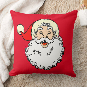 Vintage Jolly Santa Claus Oreiller de Noël