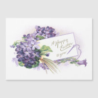 Vintage Joyeux Violets de Pâques