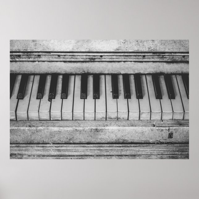 Vintage keyboard poster design (Devant)