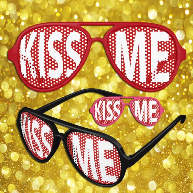 Vintage KISS ME Lunettes de soleil / Fun Party (Créateur téléchargé)