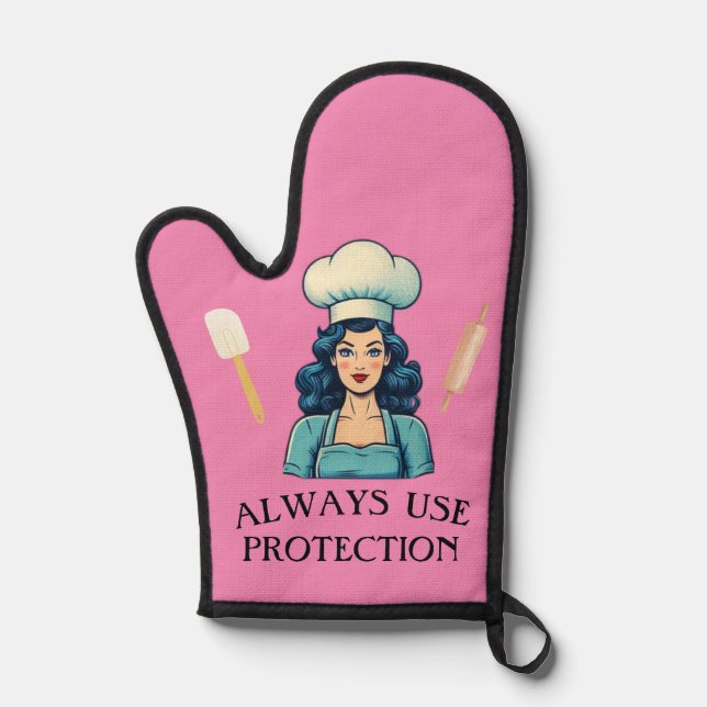Vintage Lady Funny Four Mitt (Recto)