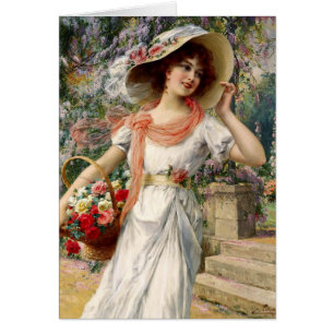 Vintage Lady - Une promenade dans le jardin,
