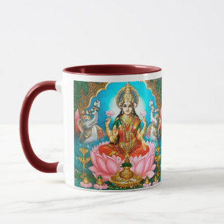Vintage Lakshmi Mug déesse des bénédictions