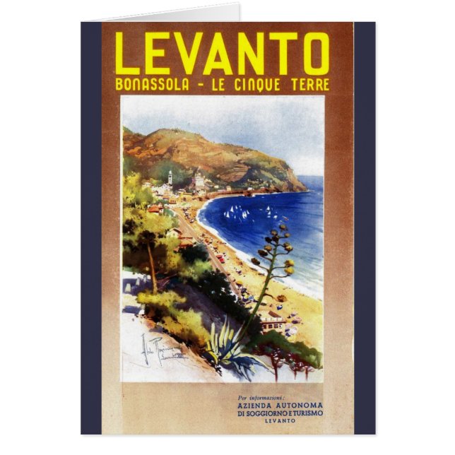 Vintage Levanto Genova Italie Tourisme (Devant)