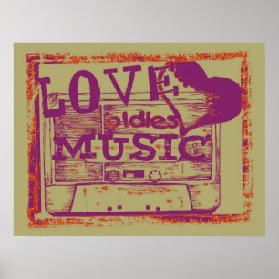 Vintage Lodies oldies music Poster