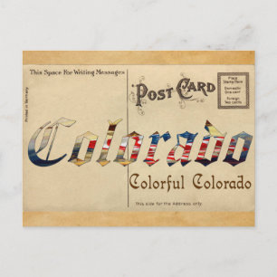 Vintage Look Colorado Ancienne carte postale