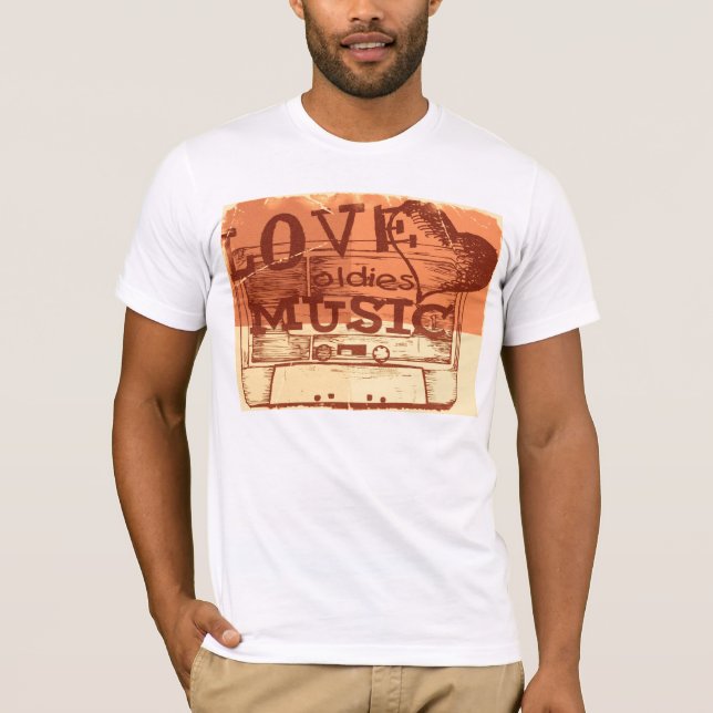 Vintage Love oldies musique T-shirt (Devant)