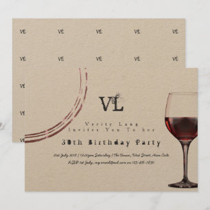 Vintage machine à écrire Anniversaire Invitations