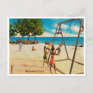 Vintage Madeira Beach, Floride Carte postale Voyag