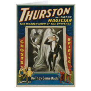 Vintage Magic Poster, Thurston, The Great Magician