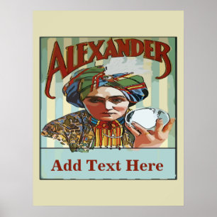 Vintage Magician Poster