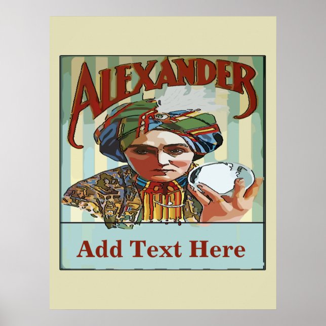 Vintage Magician  Poster (Devant)